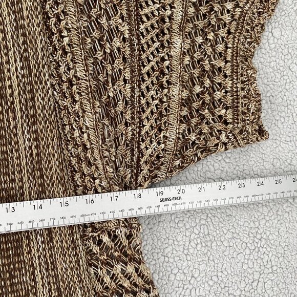 🎁5/$25 Say What? Cardigan Women's X Small Open Front Lightweight Knit Vintage - Picture 2 of 8